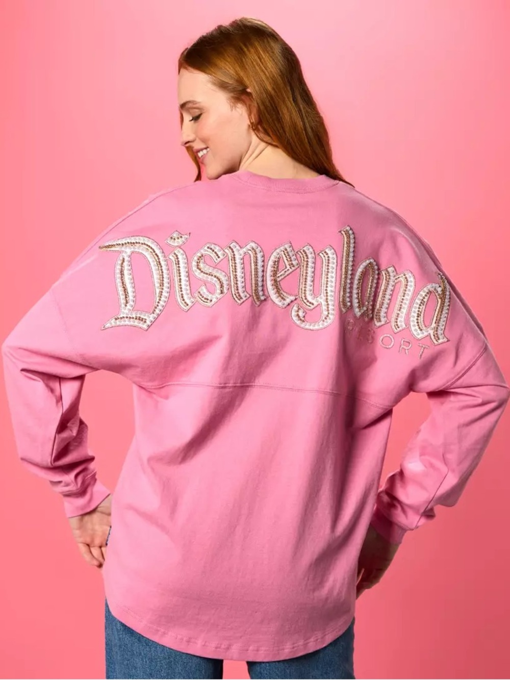 Disneyland Logo Spirit Jersey® for Adults – Rose Pearl